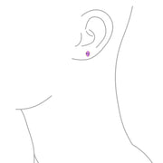 Feb-Amethyst Purple Oval YG