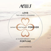 Ayllu Heart Infinity Clover Love Luck Unity Multi Charm Anklet Sterling