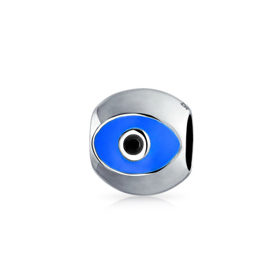 Spiritual Lucky Blue Evil Eye Charm Bead for European Bracelet Sterling Silver Core