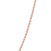Rolo Chain 2 5 MM 40 Gauge Rose Gold Plated .925 Sterling Silver