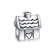 Set of 2 SUV Jeep Car and Sweet Heart New Homeowner Charm Bead Sterling Silver