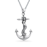 Anchor Mermaid Necklace
