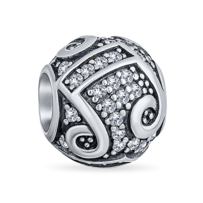 Sterling Silver Musician G Clef Charm Bead for European Bracelets