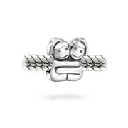 BFF Best Hugging Friends Forever Friendship Bead Charm Sterling Silver