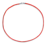 1MM Satin Silk Chain Necklace Cord with Silver Lobster Clasp Various Colors