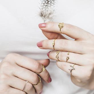 Midi and Delicate Ring Size