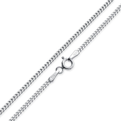 Simple Cuban Chain Anklet Ankle Bracelet Sterling Silver 9-10 Inch Made in Italy