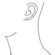 Heart Ear Pin Climbers Climber Earrings Freshwater Cultured Pearl