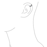 Skeleton Cartilage Ear Cuffs Clip Wrap Helix Earring Sterling Silver