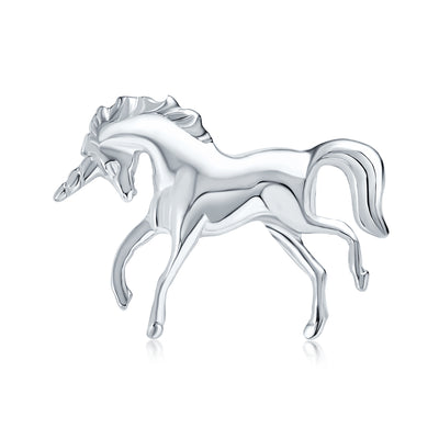 Unique Pegasus Flying Horse Brooche Pin - Magical Unicorn Sterling Silver