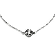 Celtic Love Knot Anklet Ankle Bracelet Sterling Silver Triquetra Design