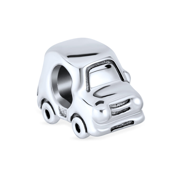 Set of 2 SUV Jeep Car and Sweet Heart New Homeowner Charm Bead Sterling Silver