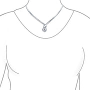 Choker V Shape Interlocking Balls Collar Statement Necklace