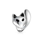 Set of 3 Koala Panda, Elephant, Foxy Lady Animal Fox Charm Bead Sterling Silver