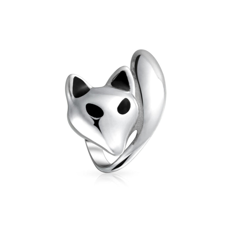 Set of 3 Koala Panda, Elephant, Foxy Lady Animal Fox Charm Bead Sterling Silver