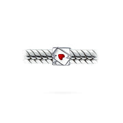 Set of 2 Welcome to Las Vegas and Poker Ace of Hearts Charm Bead Sterling Silver