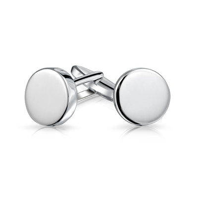 Monogram Initial Geometric Sterling Silver Shirt Cufflink for Men Gift