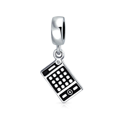 Personalized Math Wiz Dangle Charm Bead Sterling Silver for European Bracelet