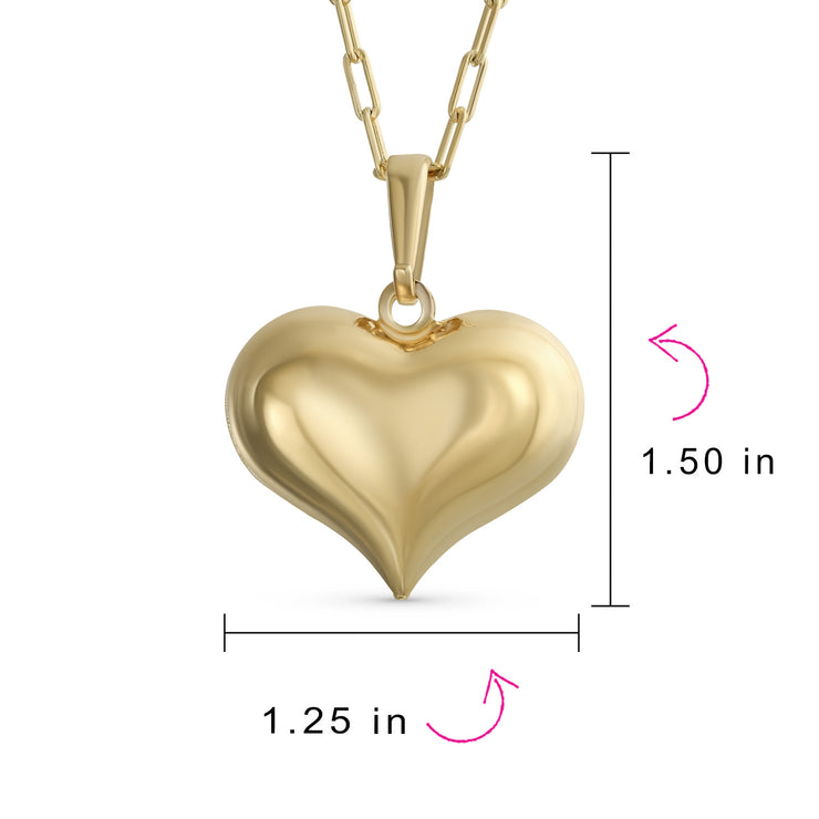 Message Simple ABC Heart Shape Initial Pendant Necklace 18K Gold Plated A-Z Letters