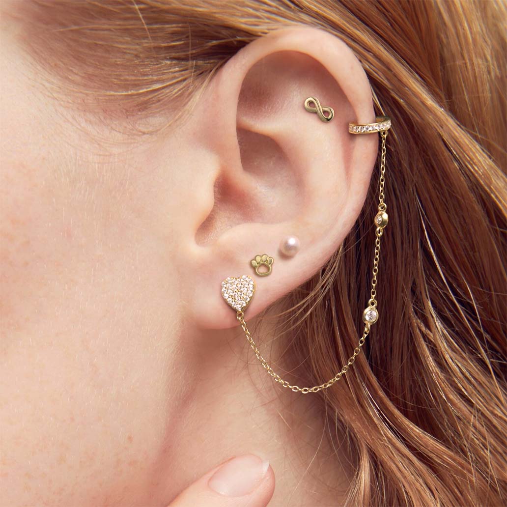 ear jewelry stack